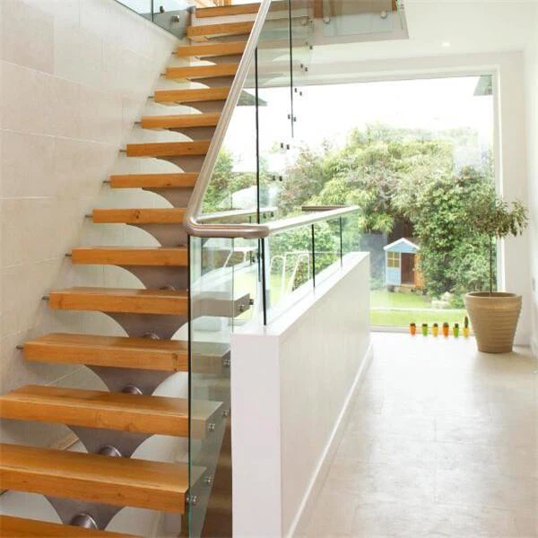 Staircase Handrails Steel With Glass