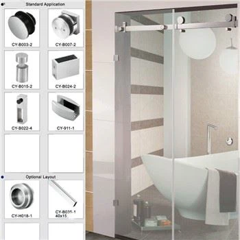 Rhannau Caledwedd Drws Cawod Gwydr